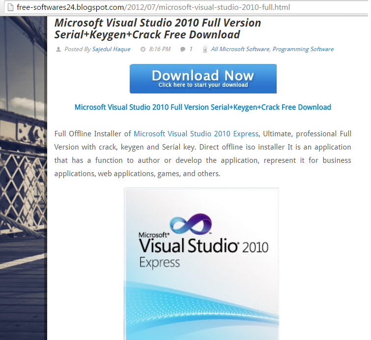 visual studio 2010 free download